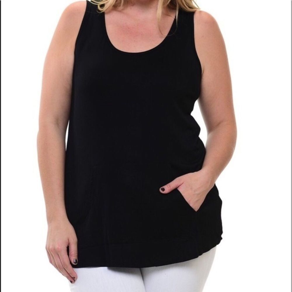 SALE ❗️ Chris & Carol Black Pocket Tank